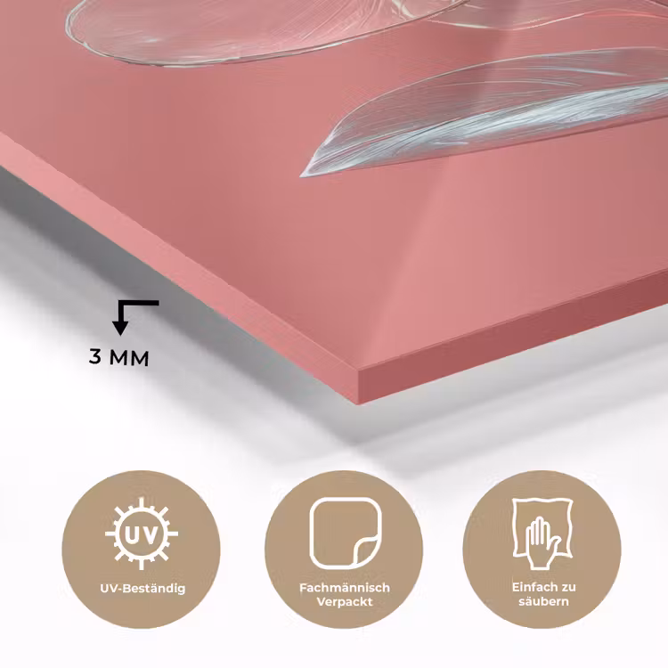 Sierlijk - Bloem - Roze - Glazen plexiglas 5mm klein -wsfeer2_DE