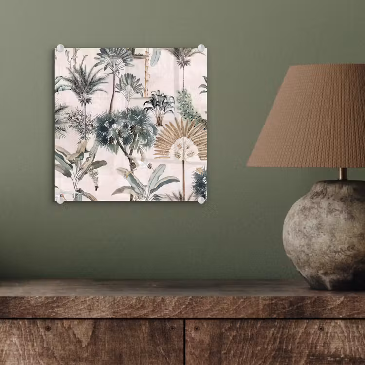 Inductie afdekplaat - Vintage - Jungle - Dieren - Natuur - Inductie beschermer plexiglas 5mm klein -sfeer3