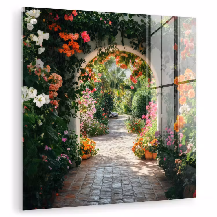 Doorkijk - Bloemen - Natuur - Bloementuin plexiglas 5mm klein -zzzproduct_nieuw