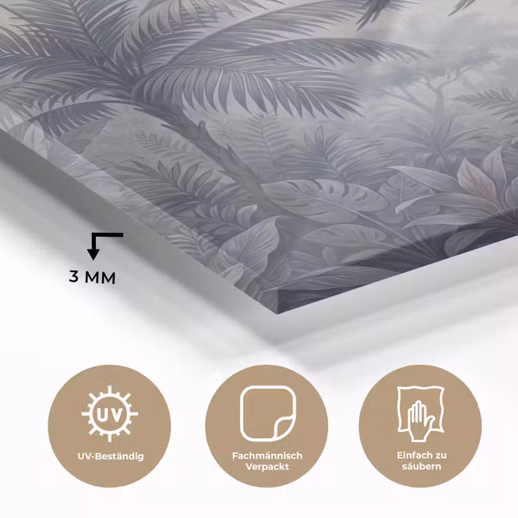 Vogel - Vliegend - Jungle - Vintage - Dieren plexiglas 5mm klein -wsfeer2_DE