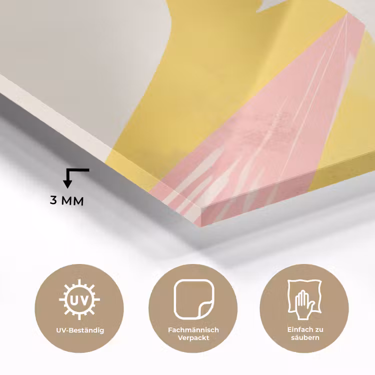Vogel - Minimalistisch - Geel plexiglas 5mm klein -wsfeer2_DE