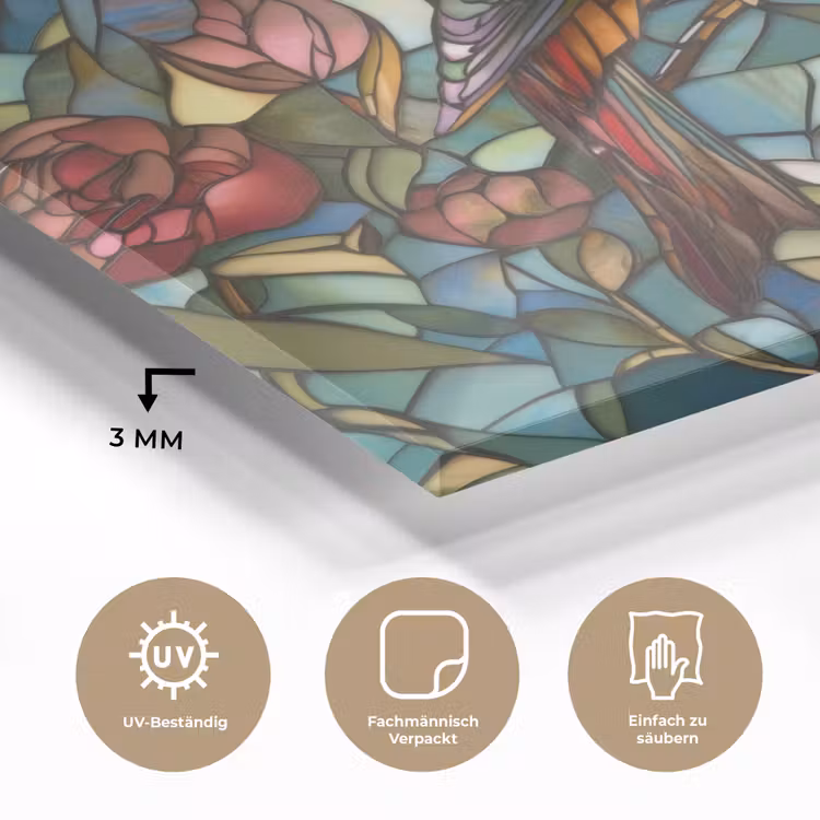 Vogel - Tak - Rozen - Mozaïek plexiglas 5mm klein -wsfeer2_DE