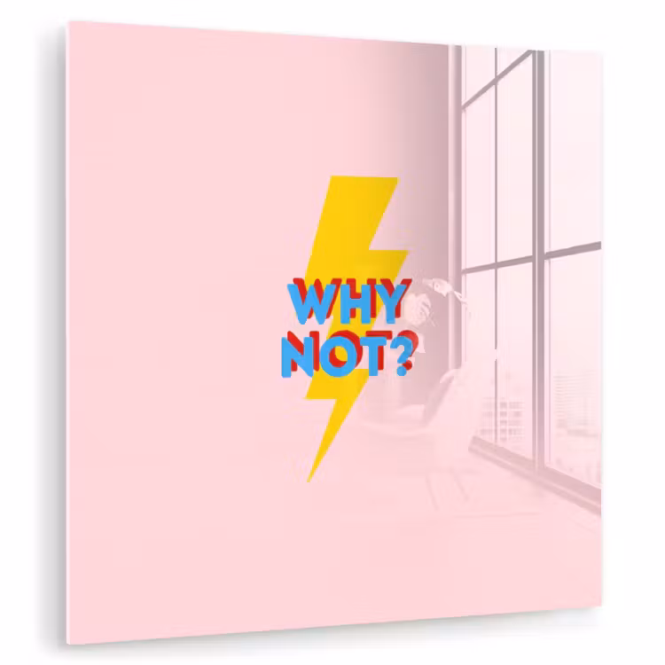 Why not - Bliksem - Roze plexiglas 5mm klein -zzzproduct_nieuw