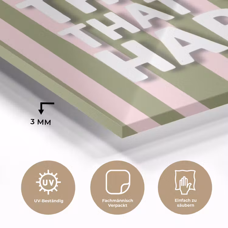 What's the best that could happen - Strepen - Groen - Roze plexiglas 5mm klein -wsfeer2_DE