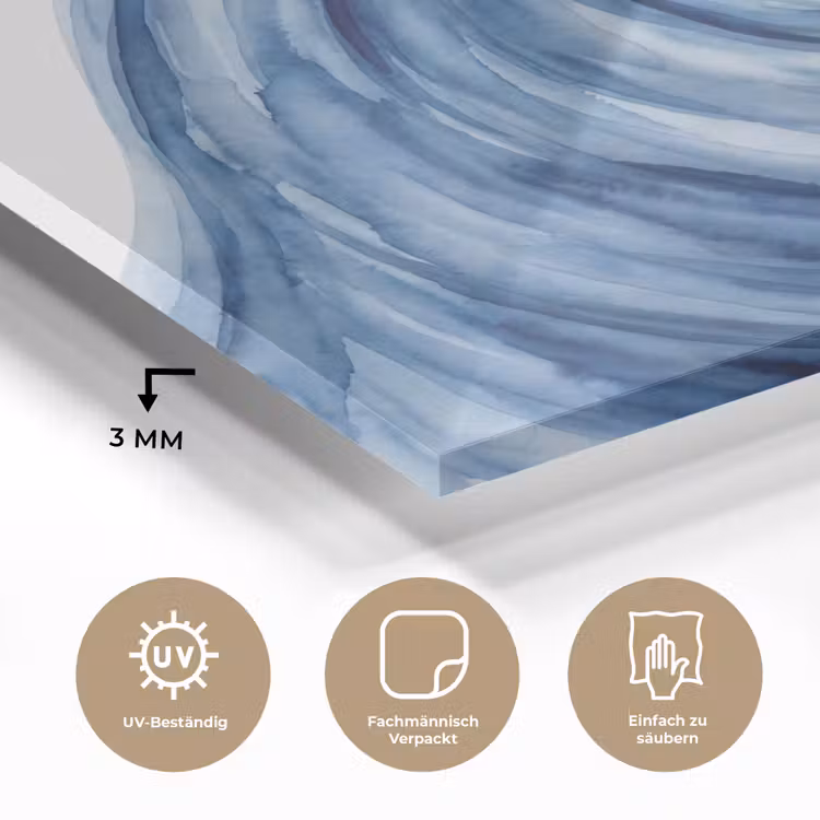 Water - Beweging - Natuur - Modern - Blauw plexiglas 5mm klein -wsfeer2_DE