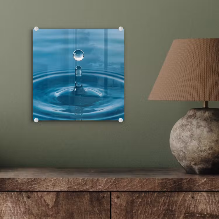 Waterdruppel - Water - Oppervlakte plexiglas 5mm klein -sfeer3