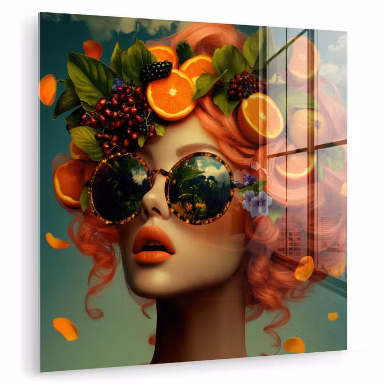 Vrouw - Sinaasappel - Bessen - Oranje plexiglas 5mm klein -zzzproduct_nieuw