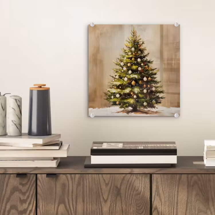 Kerst - Sfeer - Groen plexiglas 5mm klein -sfeer1