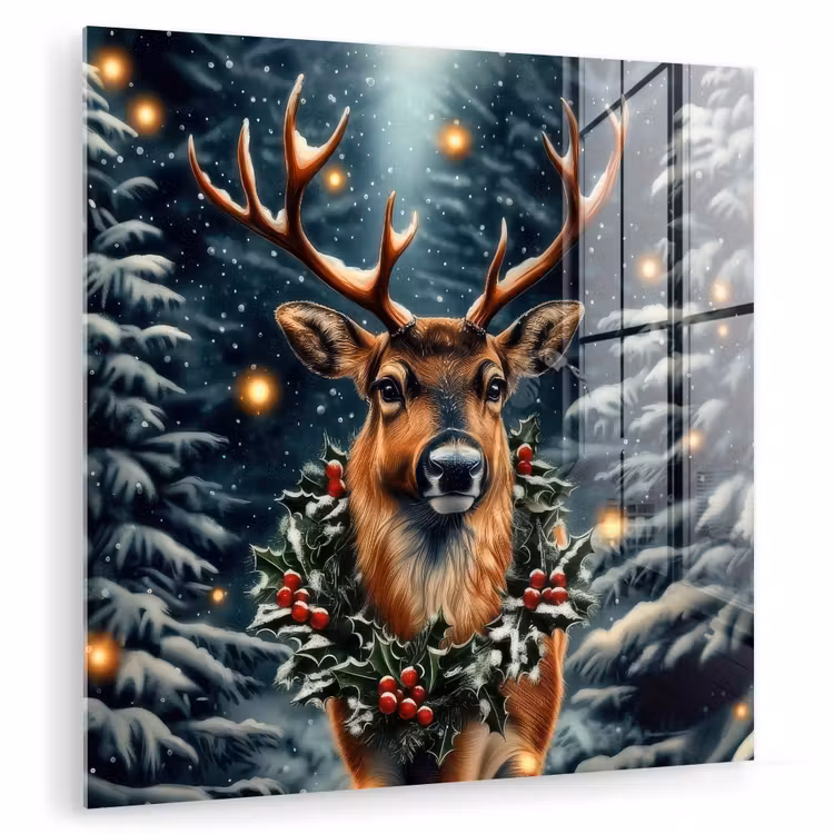 Kerst - Magie - Bos - Kleurrijk plexiglas 5mm klein -zzzproduct_nieuw