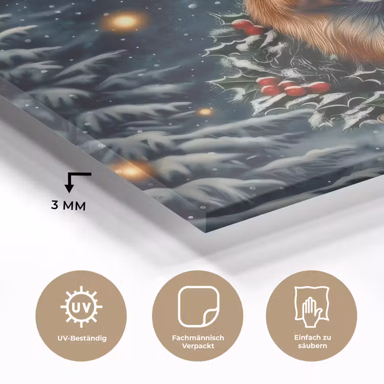 Kerst - Magie - Bos - Kleurrijk plexiglas 5mm klein -wsfeer2_DE