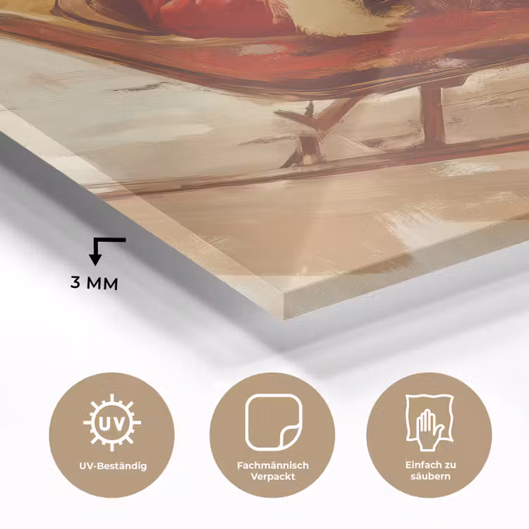 Kerst - Slee - Kerstman plexiglas 5mm klein -wsfeer2_DE