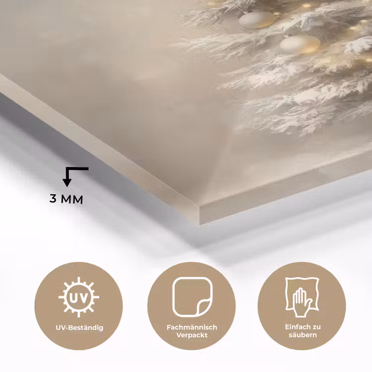 Kerst - kerstboom - Sneeuw - Art plexiglas 5mm klein -wsfeer2_DE