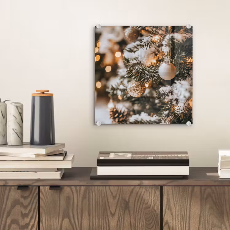 Kerst - Kerstboom - Winter - Binnen - Sneeuw plexiglas 5mm klein -sfeer1
