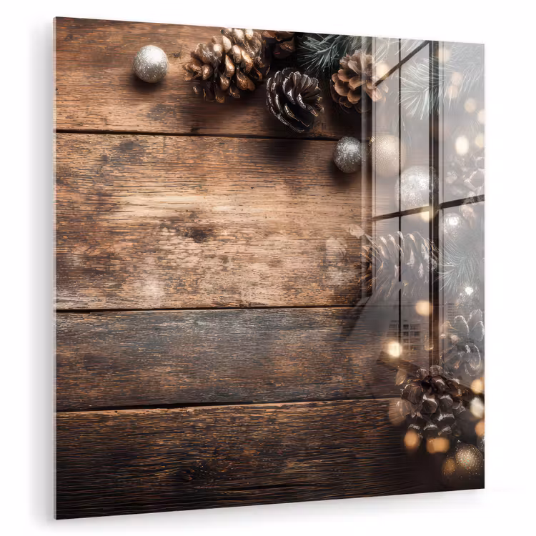 Kersthoekdecoratie - Dennenappels - Lichtjes plexiglas 5mm klein -zzzproduct_nieuw