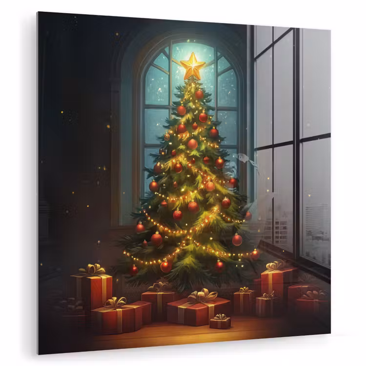 Kerstboom - Cadeau - Kerst - Winter plexiglas 5mm klein -zzzproduct_nieuw