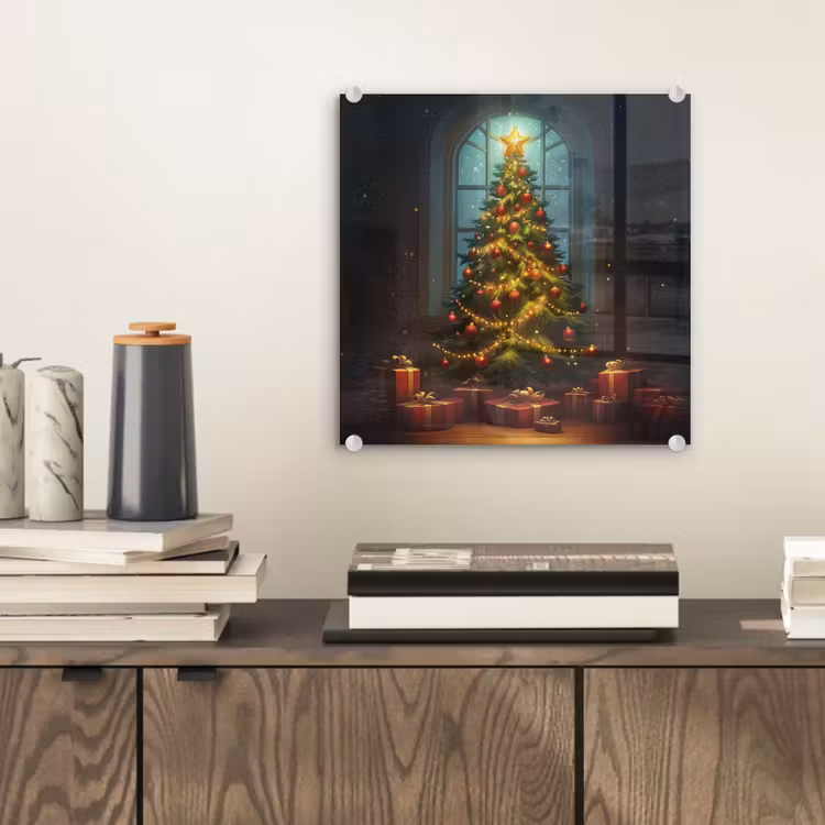 Kerstboom - Cadeau - Kerst - Winter plexiglas 5mm klein -sfeer1