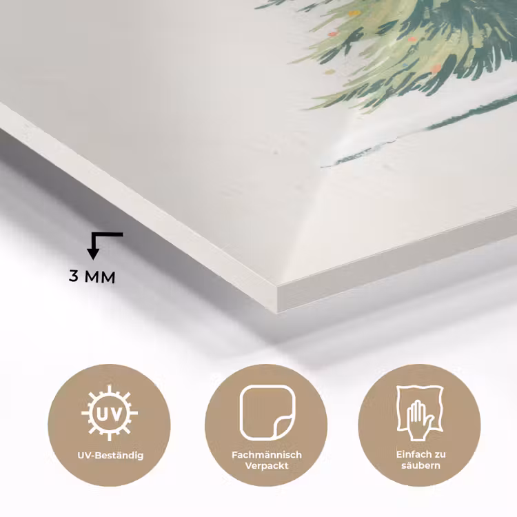 Kerstboom - Illustratie - Ster - Sneeuw plexiglas 5mm klein -wsfeer2_DE