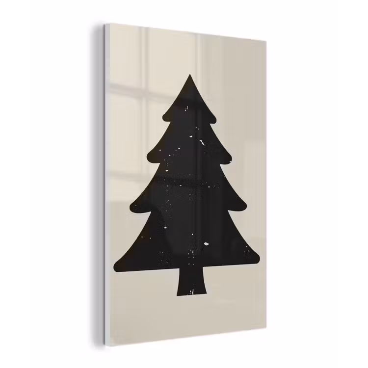 Kerstboom - Zwarte kerstboom - Boom - Japandi plexiglas 5mm klein -z3d
