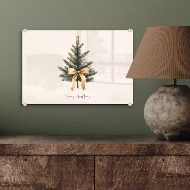 Kerstboom - Kerst - Merry Christmas - Beige plexiglas 5mm klein -wsfeer2_DE