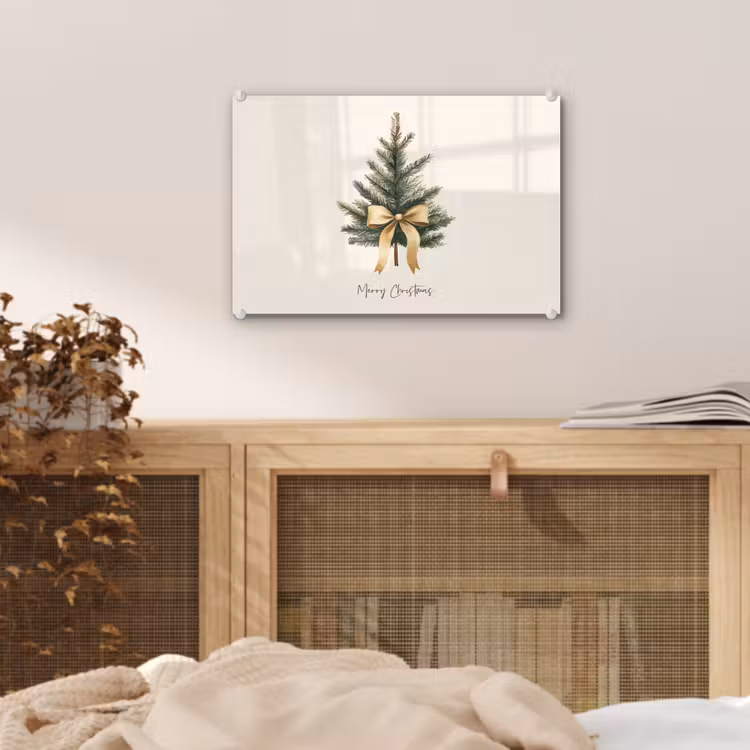 Kerstboom - Kerst - Merry Christmas - Beige plexiglas 5mm klein -sfeer3
