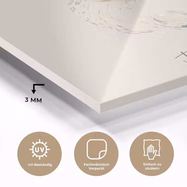Kerstman - Kerst - Quote - Beige plexiglas 5mm klein -wsfeer2_DE