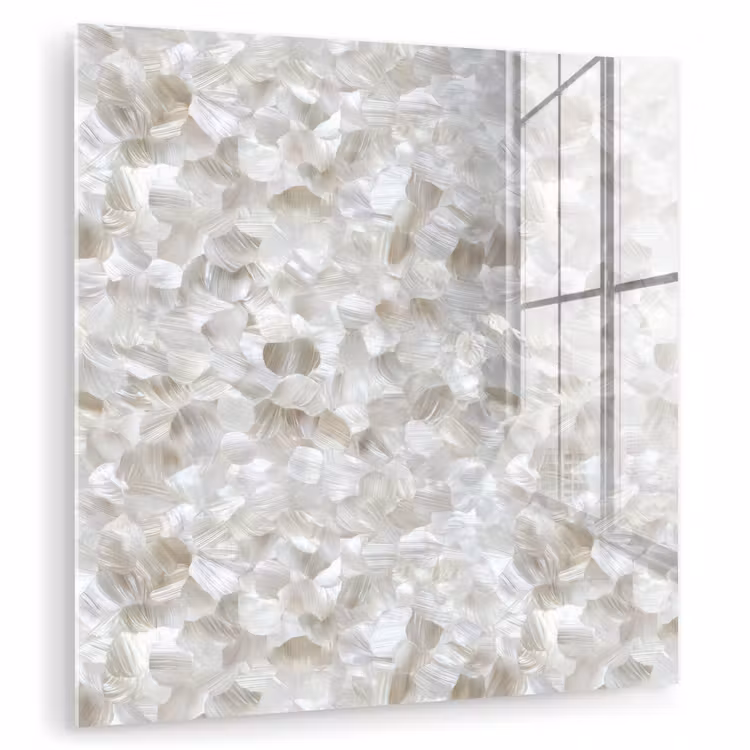 Wit - Penseelstreken - Reliëfeffect plexiglas 5mm klein 11 -zzzproduct_nieuw