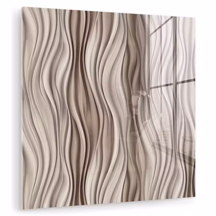 Golven - 3D - Crème plexiglas 5mm klein 11 -zzzproduct_nieuw