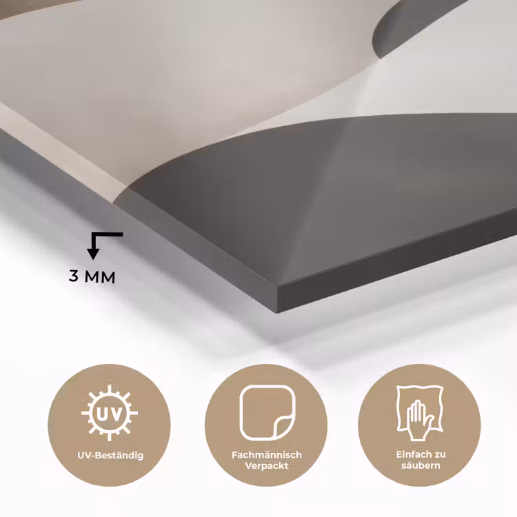 Golven - Abstract - Beige plexiglas 5mm klein -wsfeer2_DE