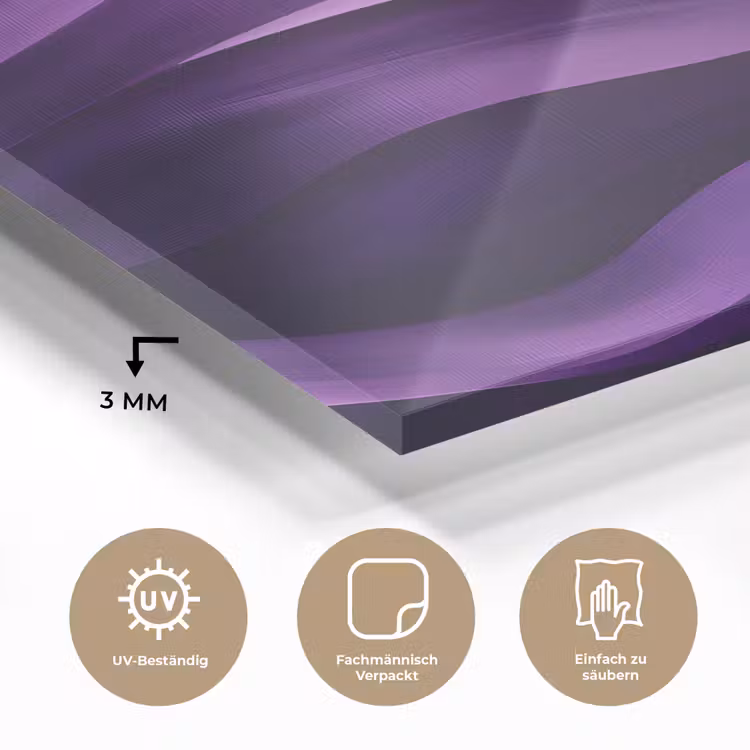Golven - Abstract - Paars plexiglas 5mm klein -wsfeer2_DE