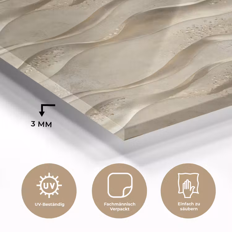 Golven - Patroon - Goud plexiglas 5mm klein 11 -wsfeer2_DE