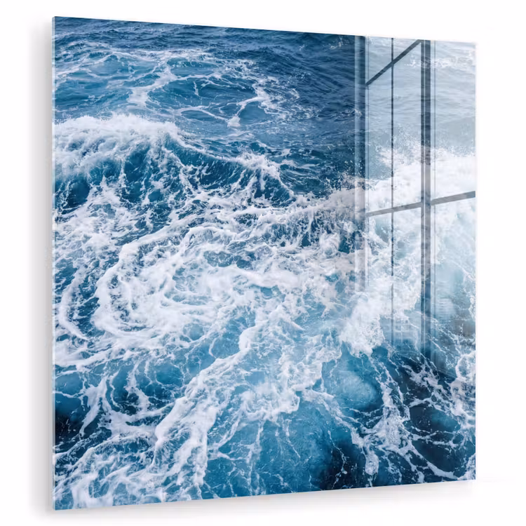 Golven - Oceaan - Blauw plexiglas 5mm klein -zzzproduct_nieuw