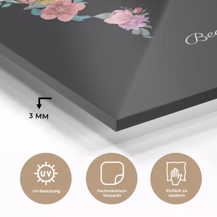 Wereldkaart - Bloemen - Pastelkleuren plexiglas 5mm klein -wsfeer2_DE