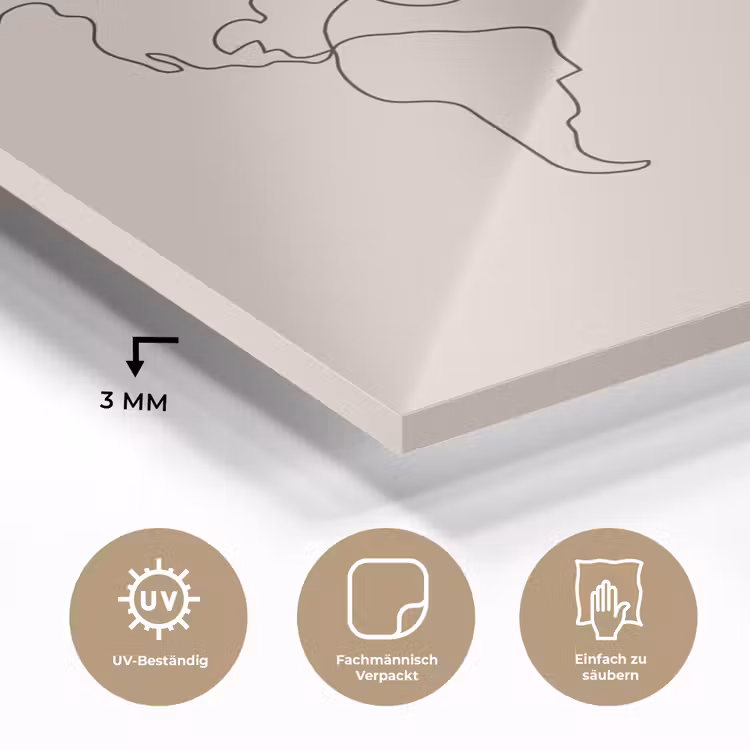 Wereldkaart - Simpel - Vliegtuig plexiglas 5mm klein -wsfeer2_DE