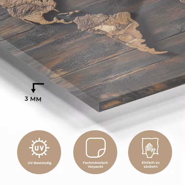 Wereldkaart - Hout - Mozaïek plexiglas 5mm klein -wsfeer2_DE