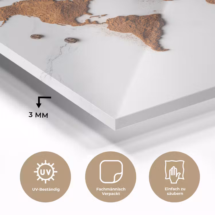 Wereldkaart - Koffie - Marmer plexiglas 5mm klein -wsfeer2_DE