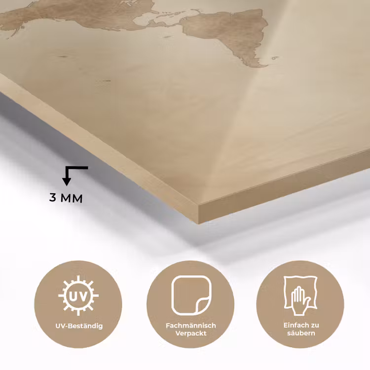 Wereldkaart - Lederen textuur plexiglas 5mm klein -wsfeer2_DE