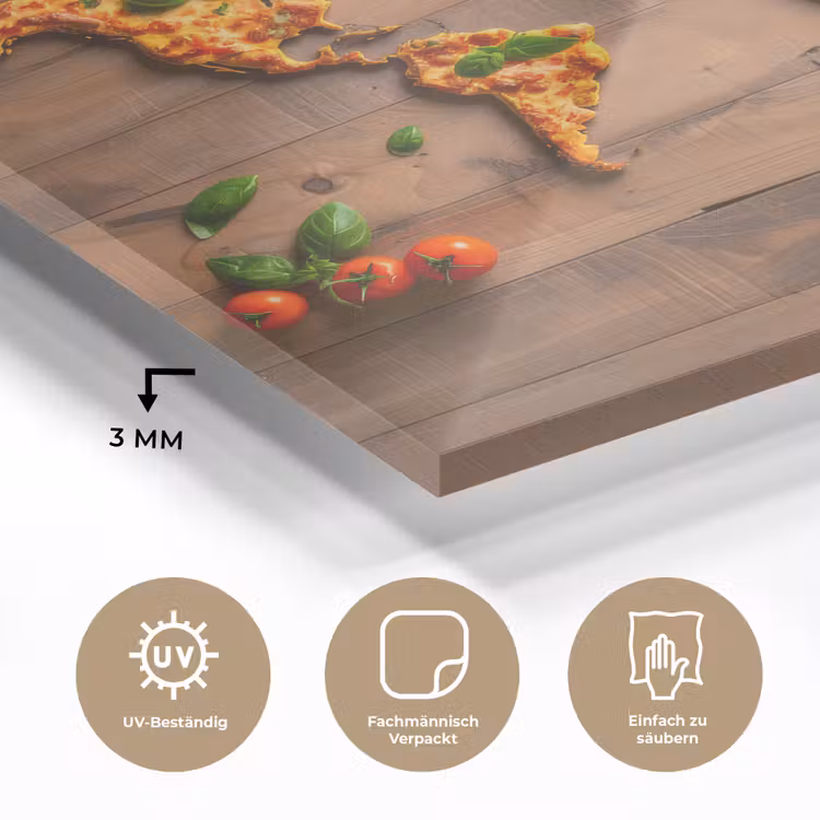 Wereldkaart - Pizza - Houten ondergrond plexiglas 5mm klein -wsfeer2_DE