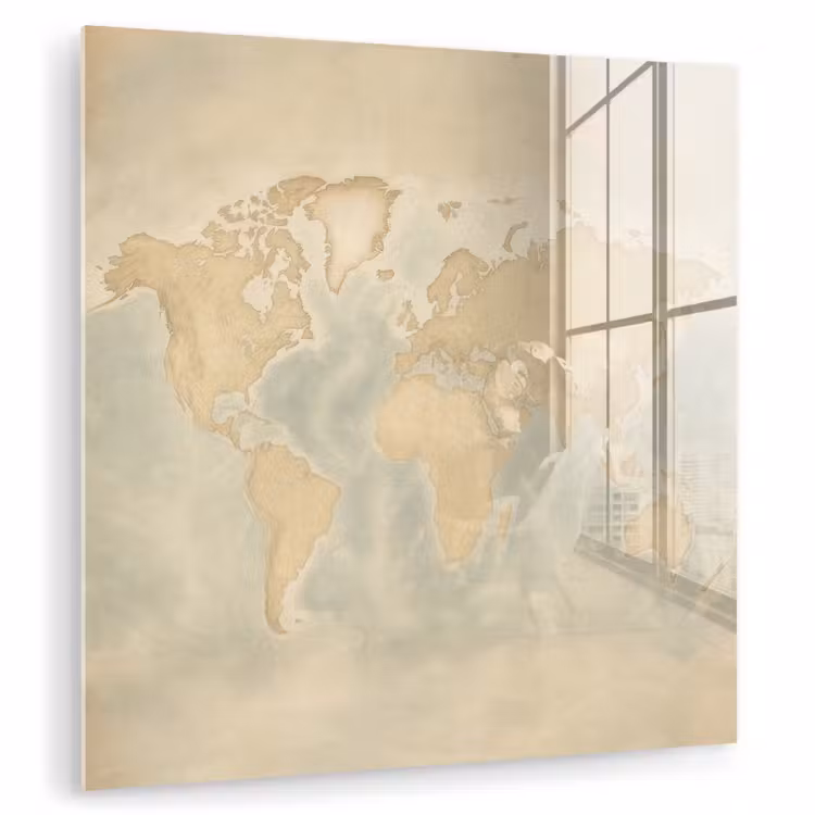 Wereldkaart - Reliëfstructuur plexiglas 5mm klein -zzzproduct_nieuw