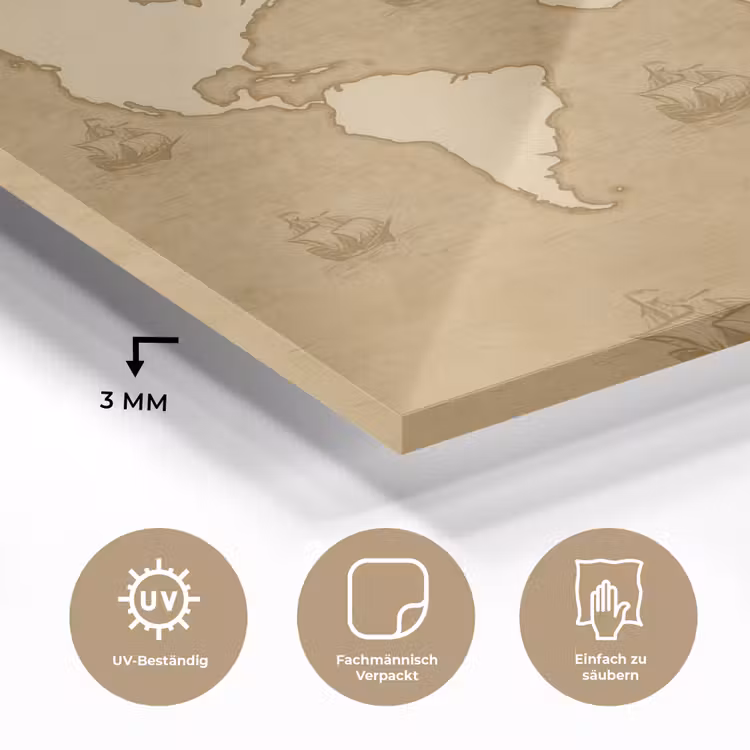 Wereldkaart - Zeilschepen - Ouderwets plexiglas 5mm klein -wsfeer2_DE