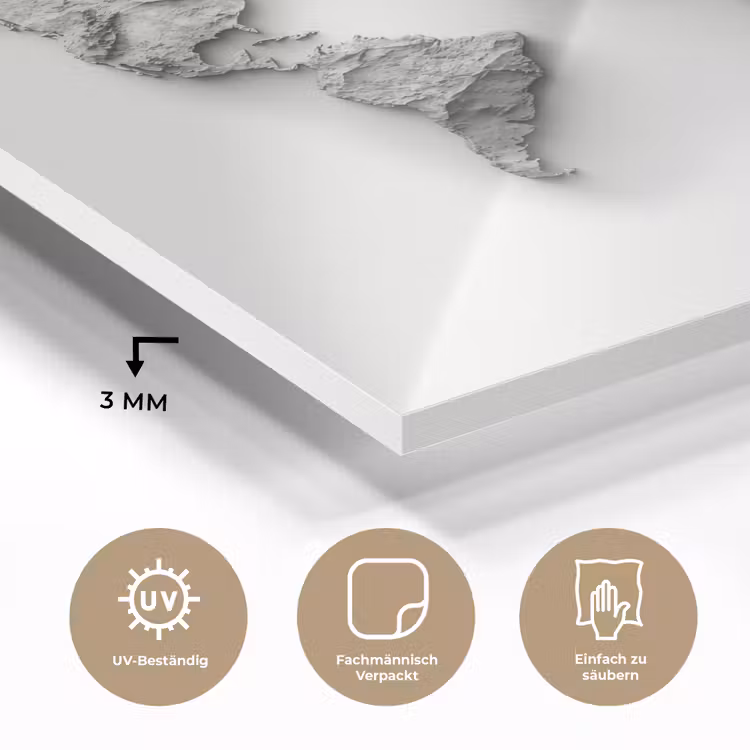 Wereldkaart - Wit - Betonstructuur plexiglas 5mm klein -wsfeer2_DE
