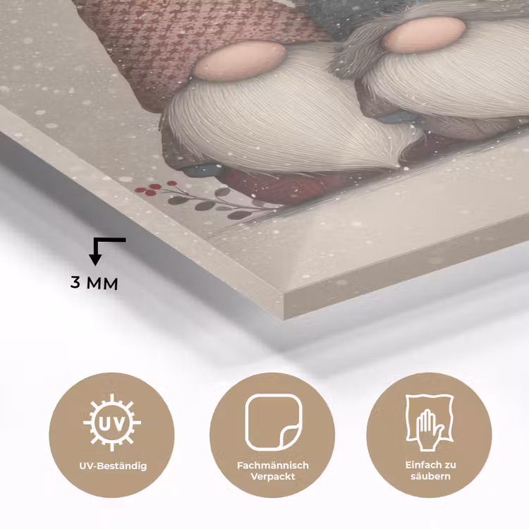 Kabouters - Kerst - Sneeuw - Puntmutsen plexiglas 5mm klein -wsfeer2_DE