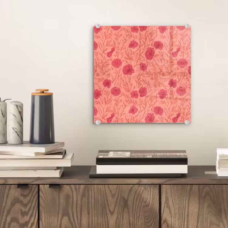 Weidebloemen - Romantisch - Roze plexiglas 5mm klein 11 -sfeer1