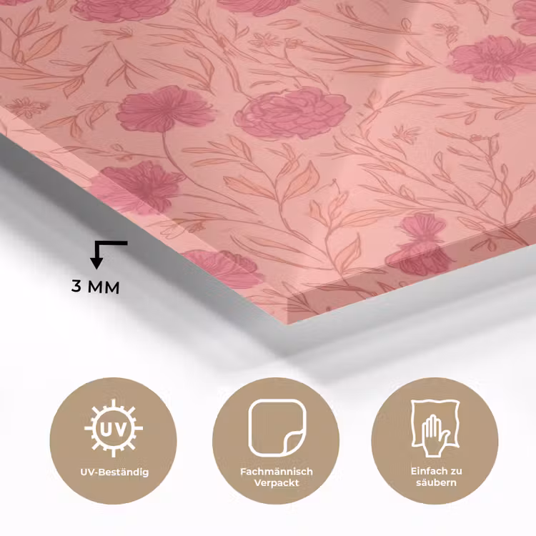 Weidebloemen - Romantisch - Roze plexiglas 5mm klein 11 -wsfeer2_DE