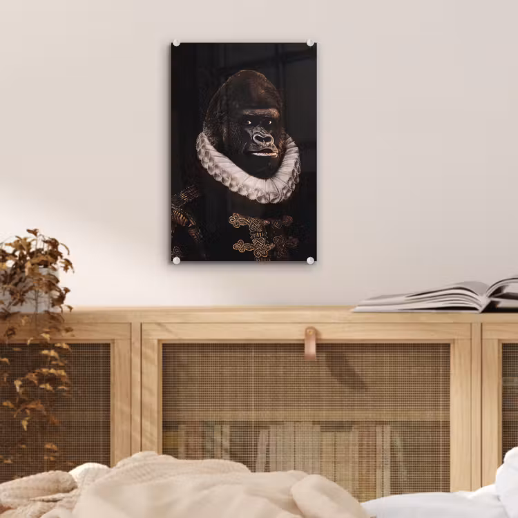 Willem van Oranje - Adriaen Thomasz - Aap plexiglas 5mm klein -sfeer4