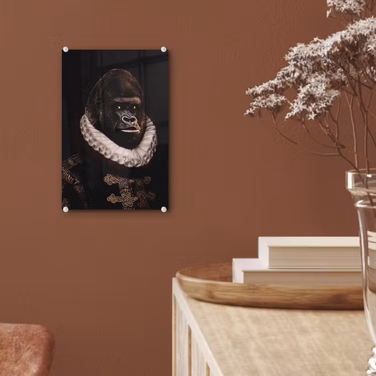 Willem van Oranje - Adriaen Thomasz - Aap plexiglas 5mm klein -sfeer5