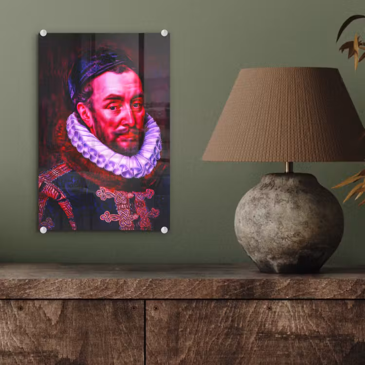 Willem van Oranje - Adriaen Thomasz - Oude meesters plexiglas 5mm klein -sfeer3