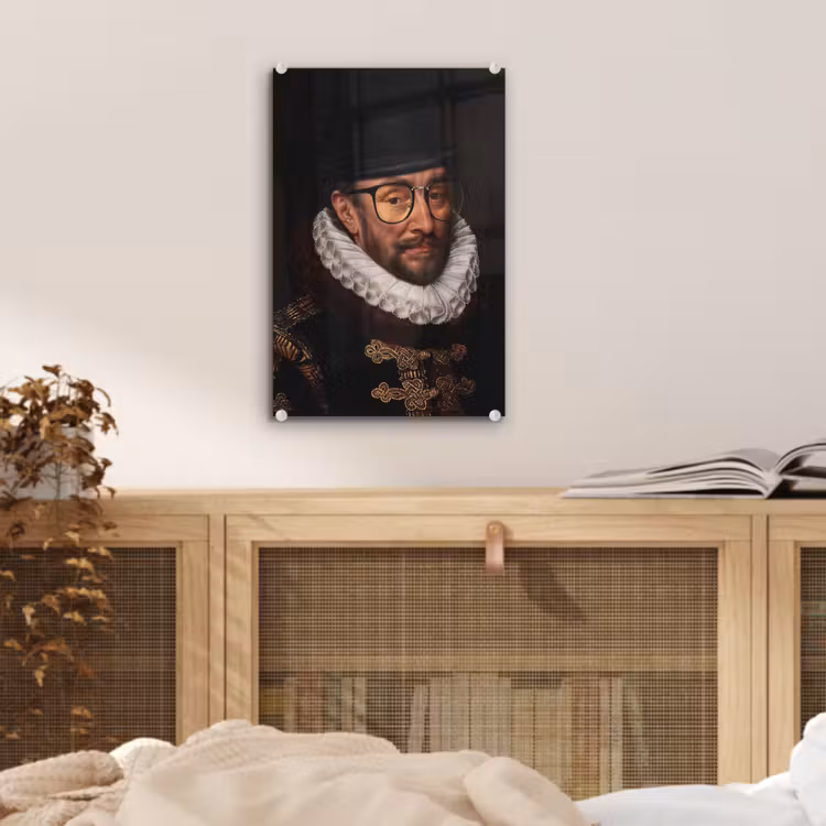 Willem van Oranje - Adriaen Thomasz - Bril plexiglas 5mm klein -sfeer4