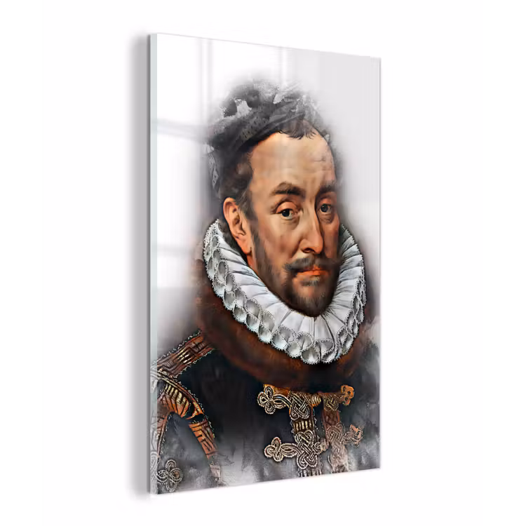 Willem van Oranje - Adriaen Thomasz - Rook plexiglas 5mm klein -z3d
