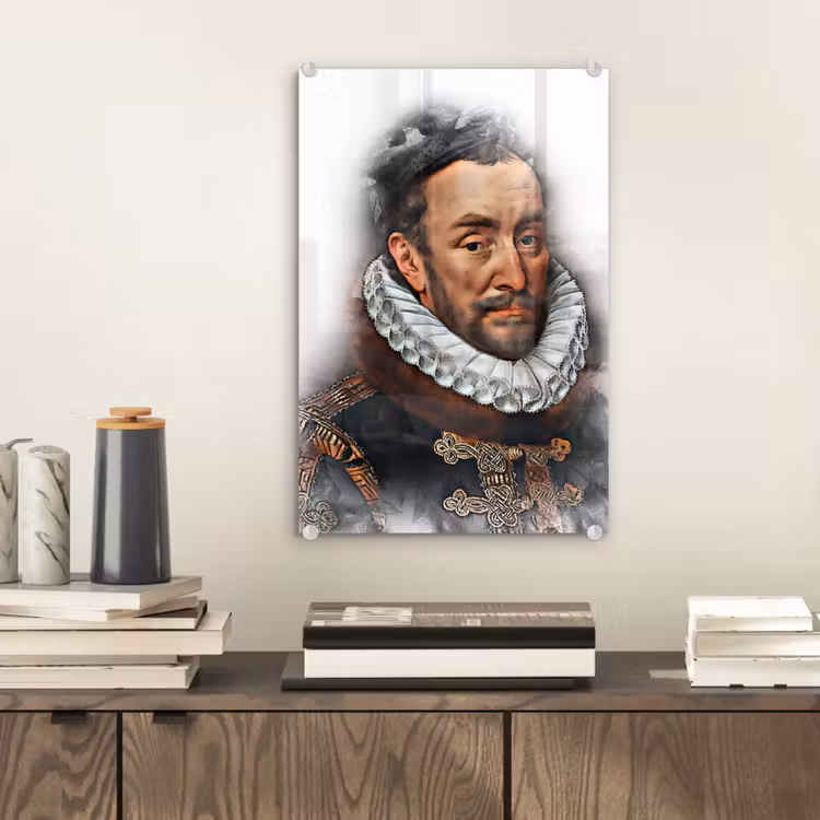 Willem van Oranje - Adriaen Thomasz - Rook plexiglas 5mm klein -sfeer1