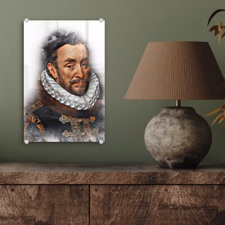 Willem van Oranje - Adriaen Thomasz - Rook plexiglas 5mm klein -sfeer3